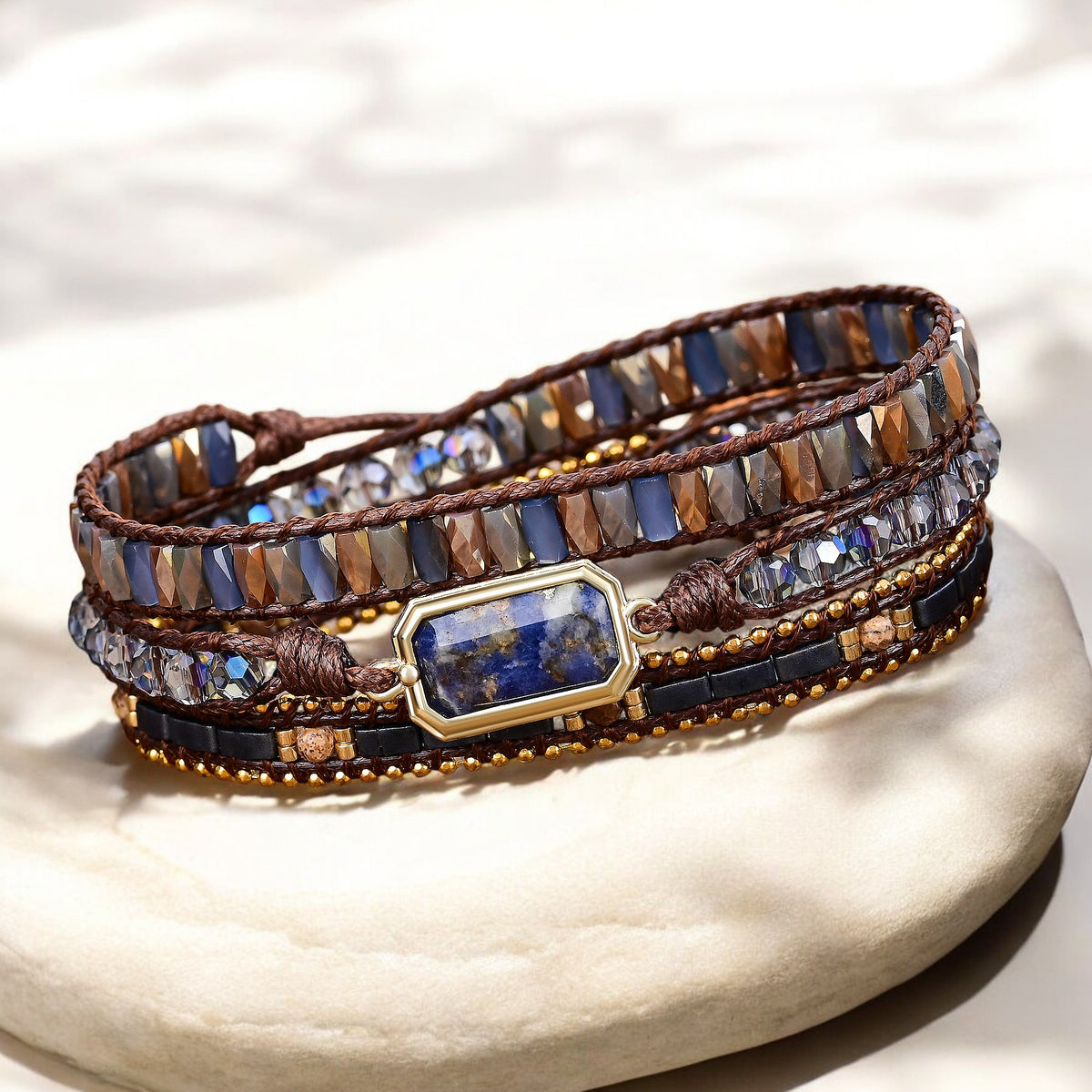 Midnight Royalty Wrap Bracelet