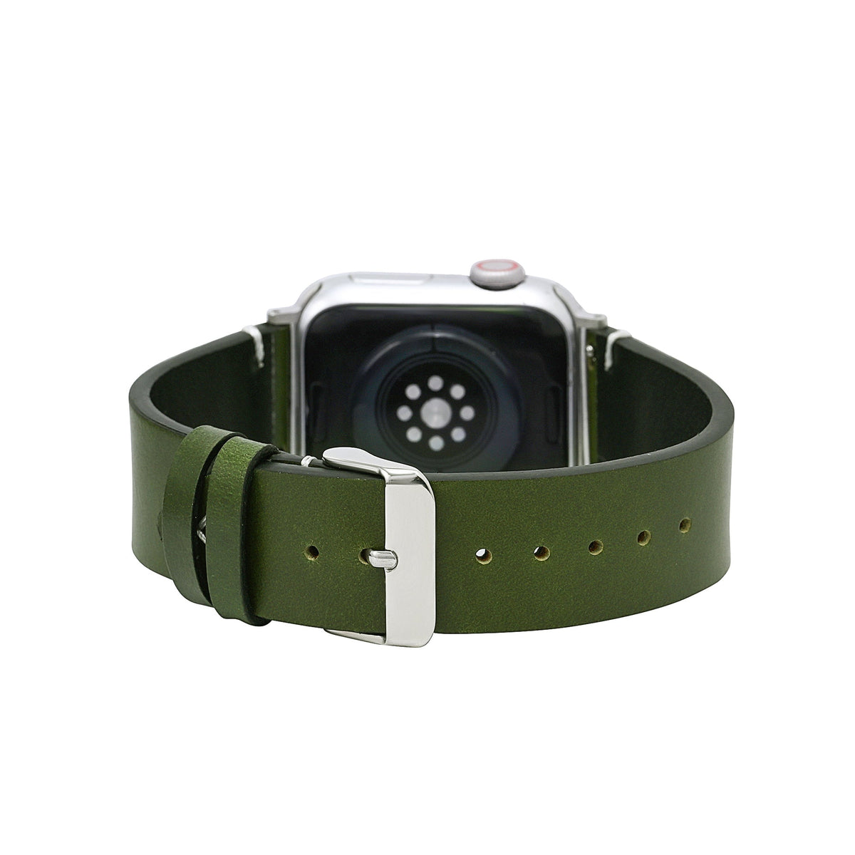 Men’s Green Leather Apple Watch Strap