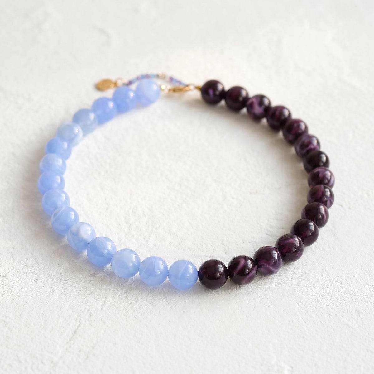Chunky Purple Beaded Necklace