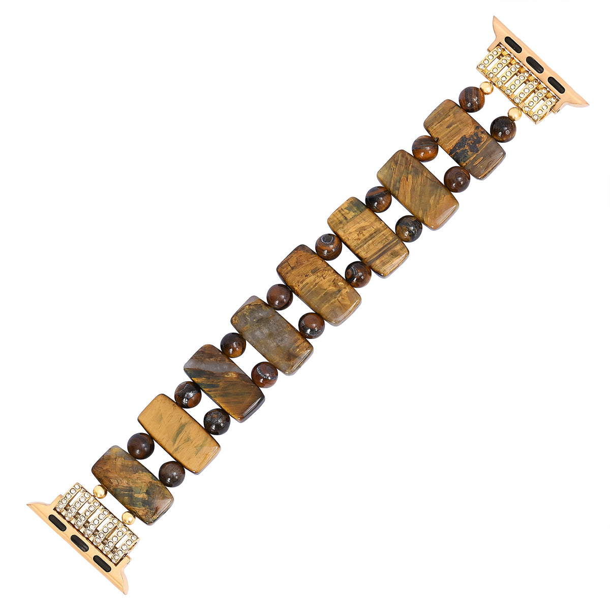 Golden Tiger Strength Apple Watch Strap