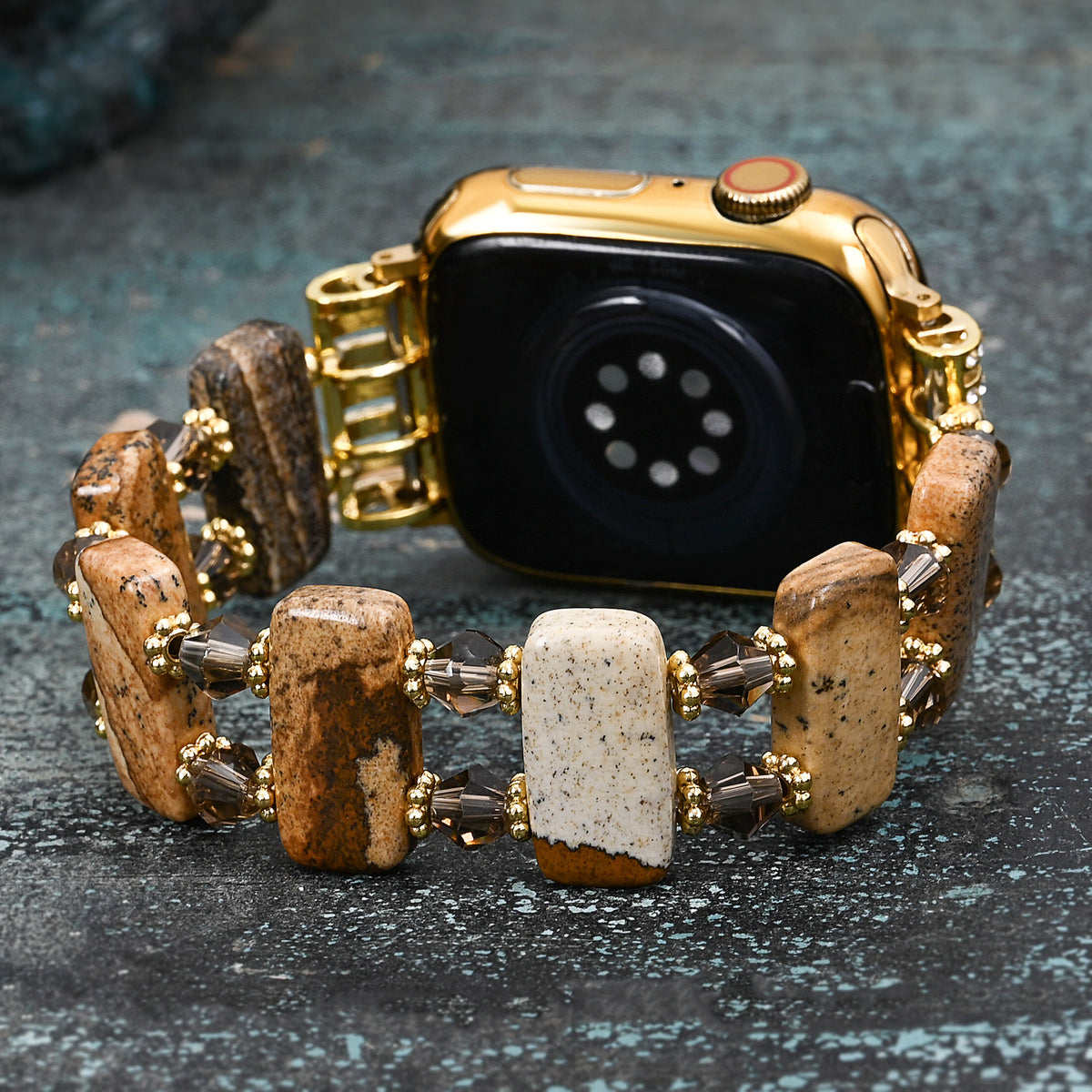 Desert Jasper Stretch Apple Watch Strap