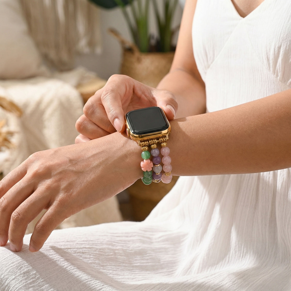 Eternal Jade MOM Stretch Apple Watch Strap