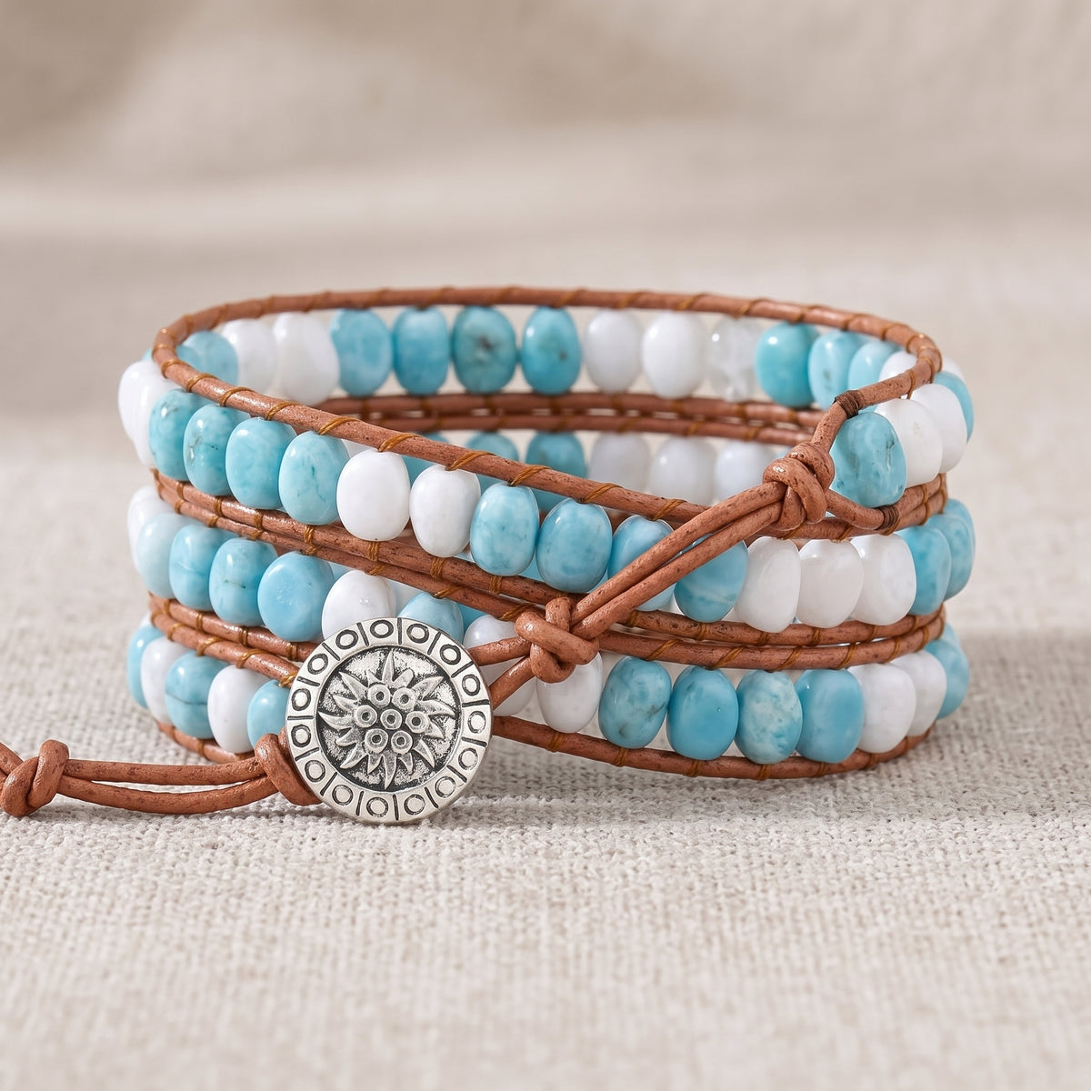 Argentina Albiceleste Beaded Bracelet