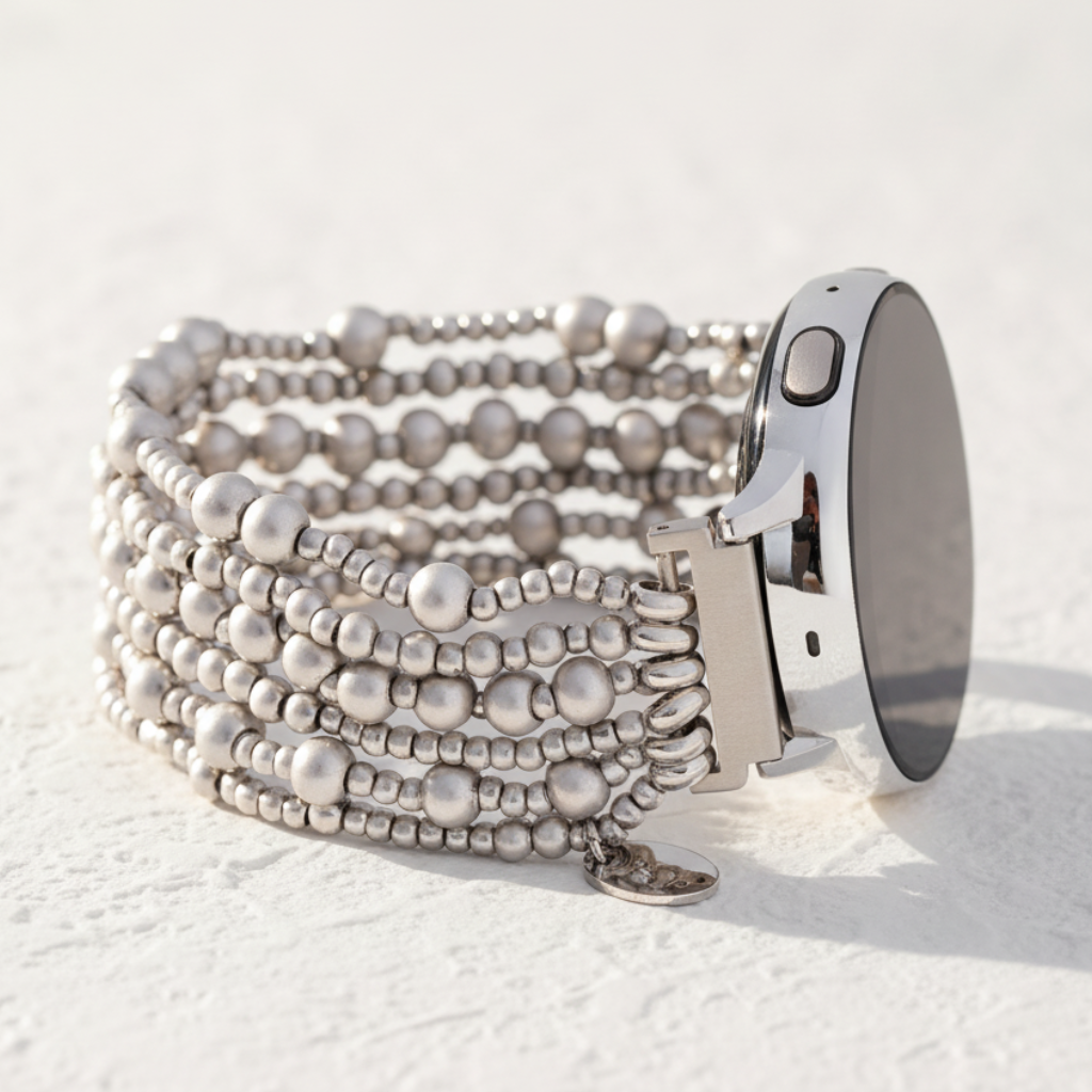 Platinum Demure Samsung Galaxy Stretch Watch Strap