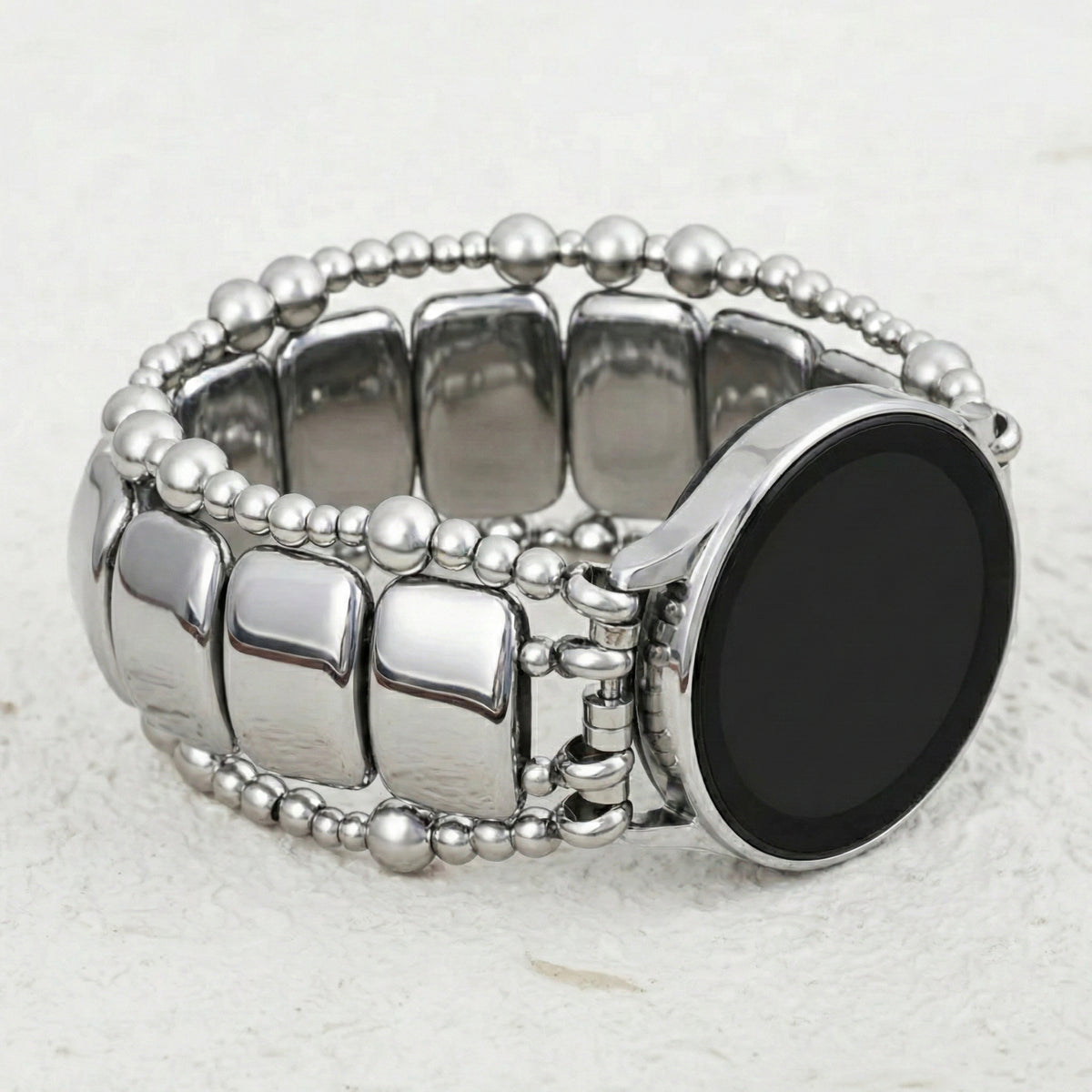Platinum Noir Stretch Samsung Galaxy Watch Strap