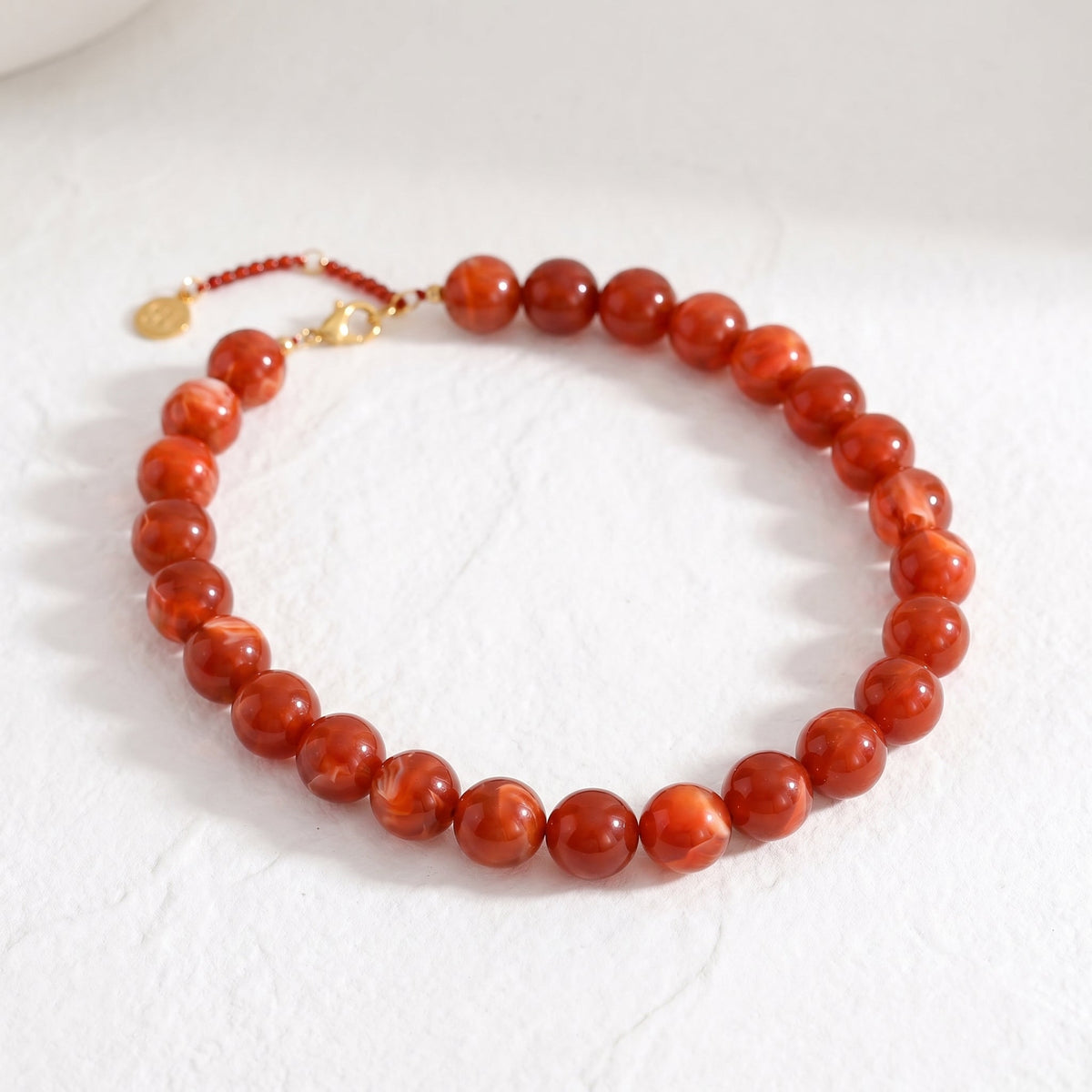 Chunky Gray Beaded Necklace