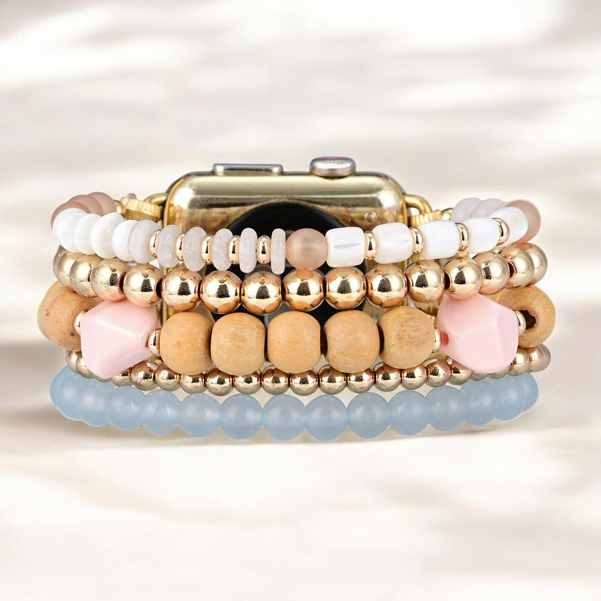 Apricot Mist Stretch Apple Watch Strap