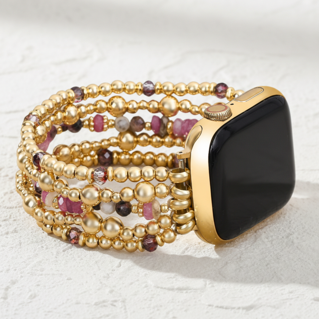 Blush Bloom Stretch Apple Watch Strap