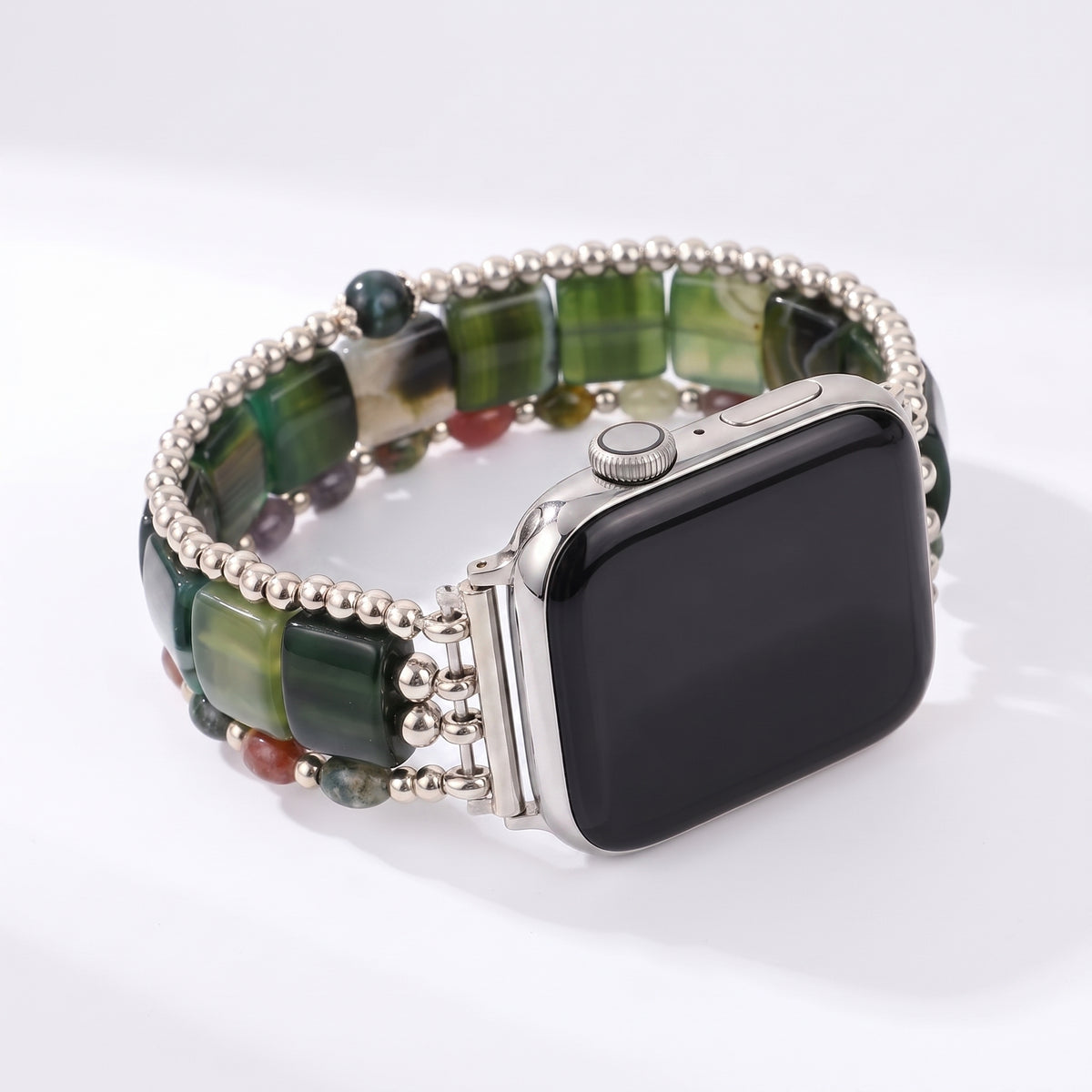 Golden Hour Agate Stretch Apple Watch Strap