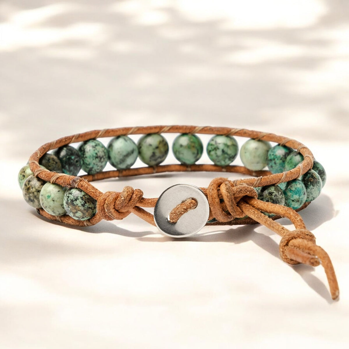 Men's Boho African Turquoise Bracelet