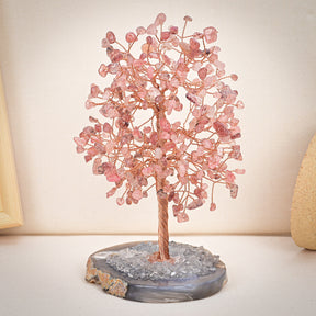 Strawberry Quartz Tree of Life