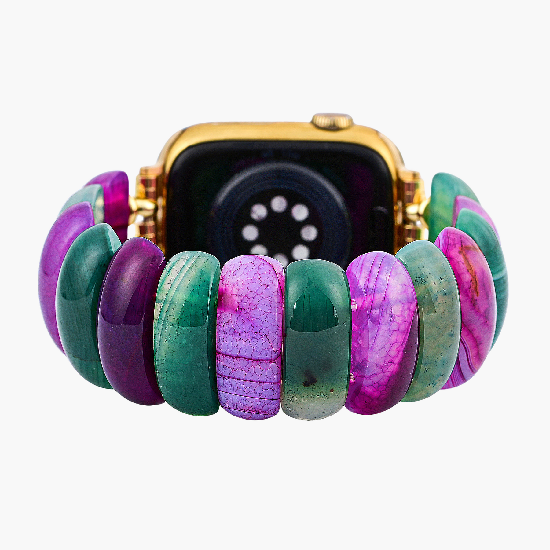 Bohemian Jewel Agate Stretch Apple Watch Strap