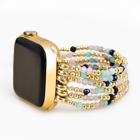 Jewel Lapis Amazonite Stretch Apple Watch Strap