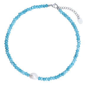 Jade Blossom Pearl Necklace