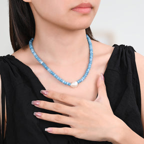 Jade Blossom Pearl Necklace