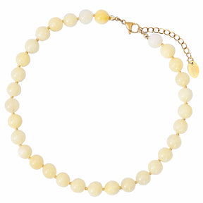 Luminous Honey Jade Choker Necklace
