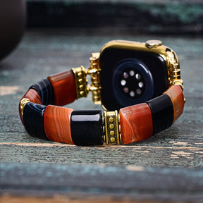 Haunted Stripes Halloween Apple Watch Strap