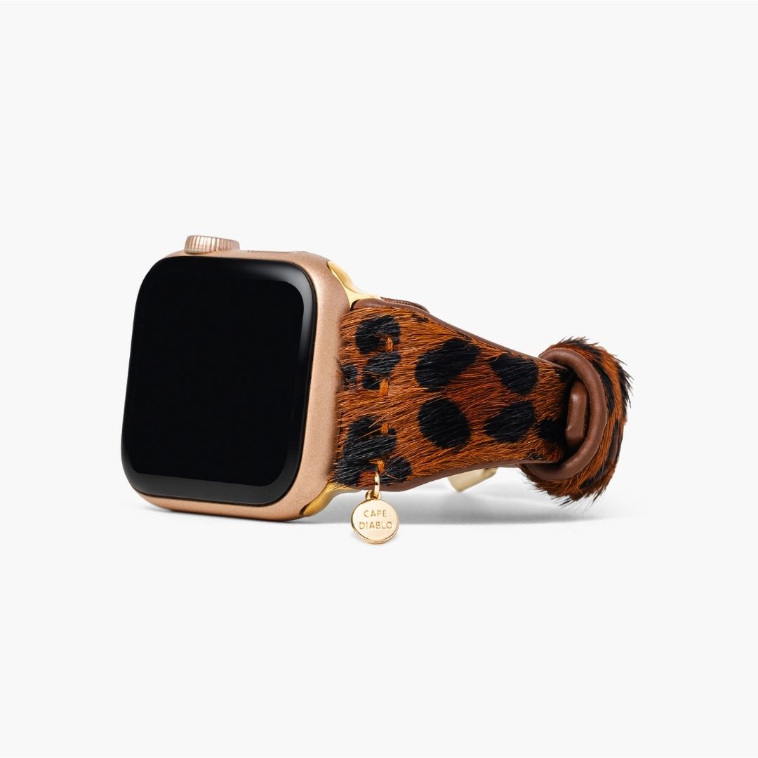 Panthera Brown Leather Apple Watch Strap