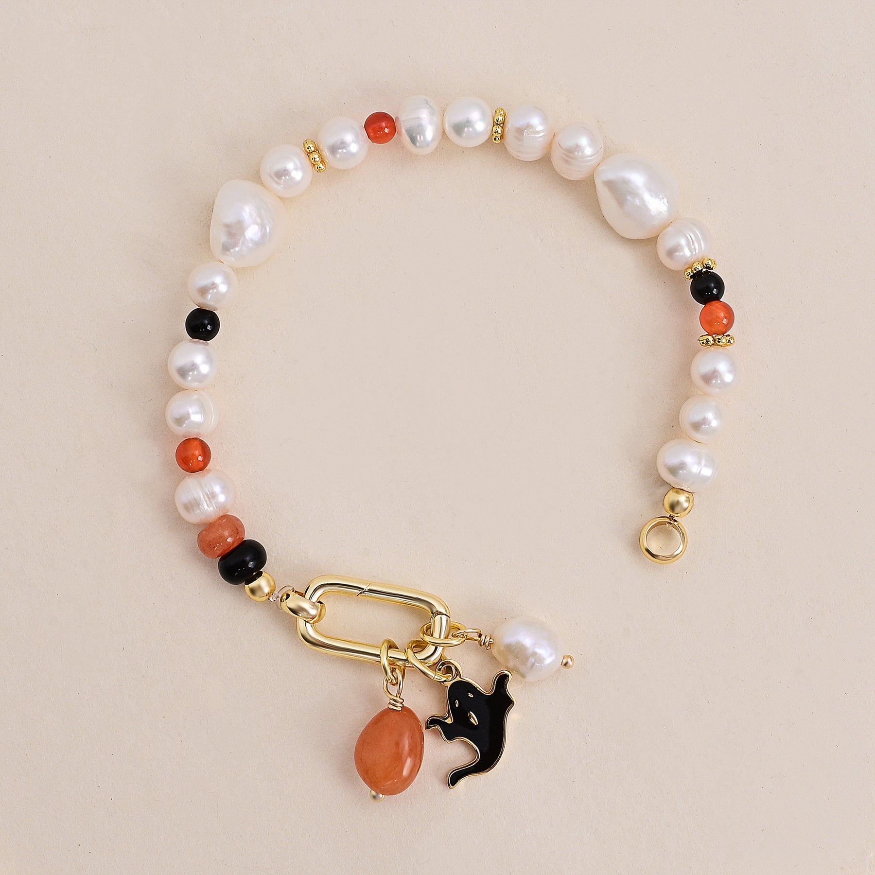 Enchanted Pearl Halloween Bracelet