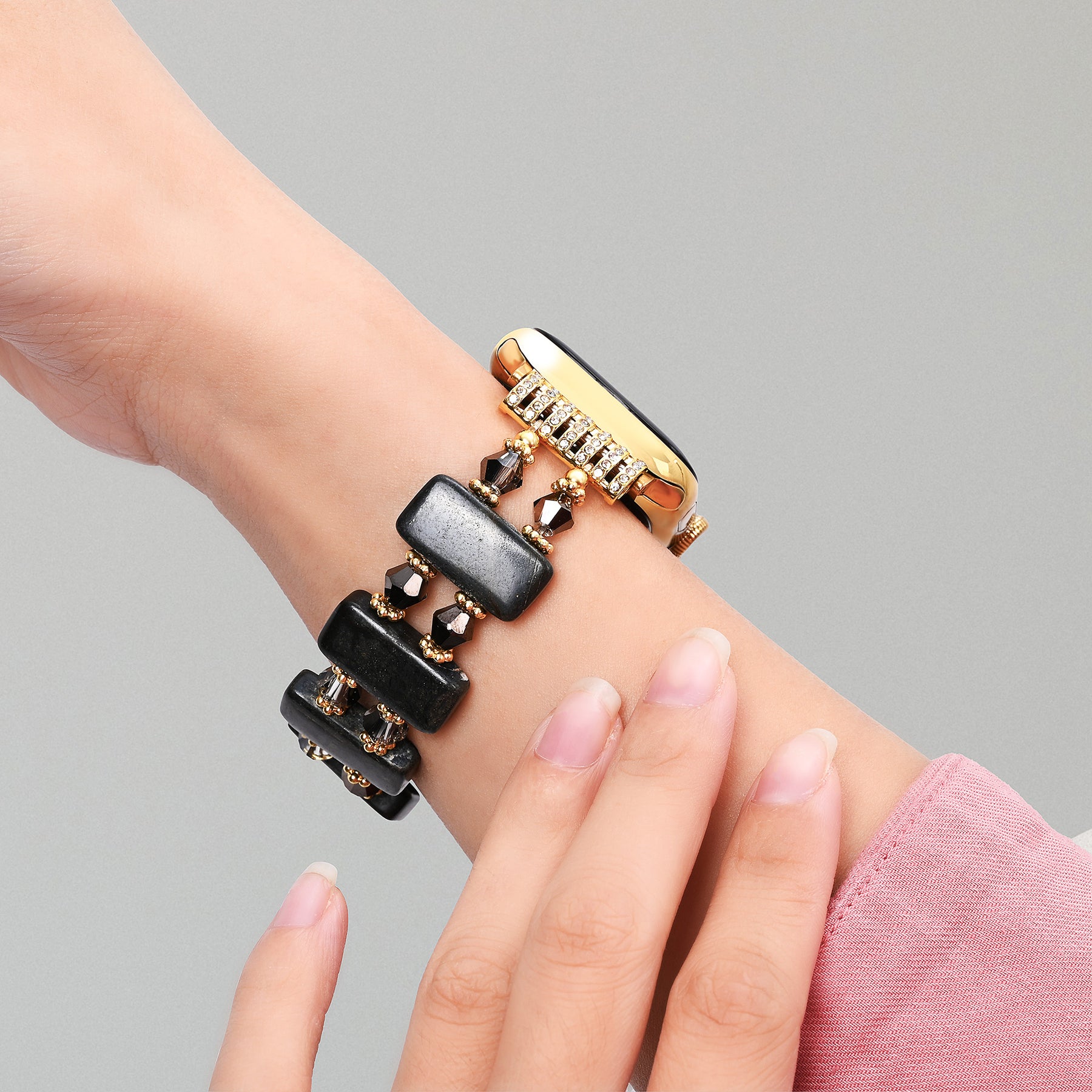 Obsidian Muse Stretch Apple Watch Strap