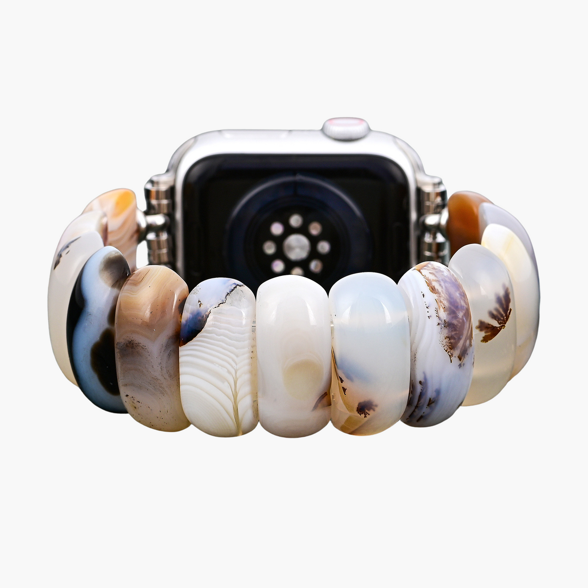 Ivory Dune Agate Stretch Apple Watch Strap