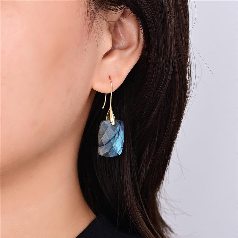 Labradorite Glow Drops Earrings