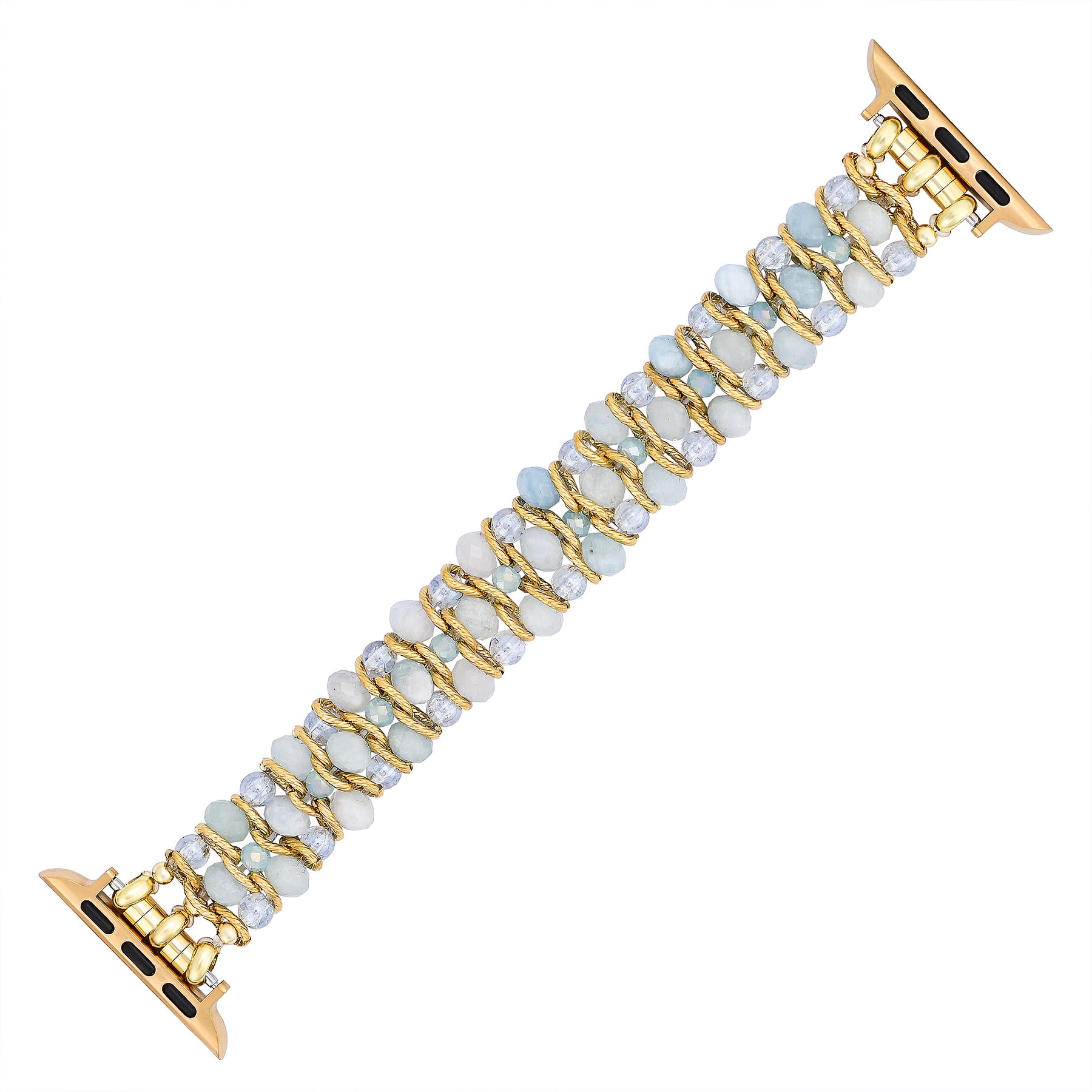 Aquamarine Glow Braided Apple Watch Strap