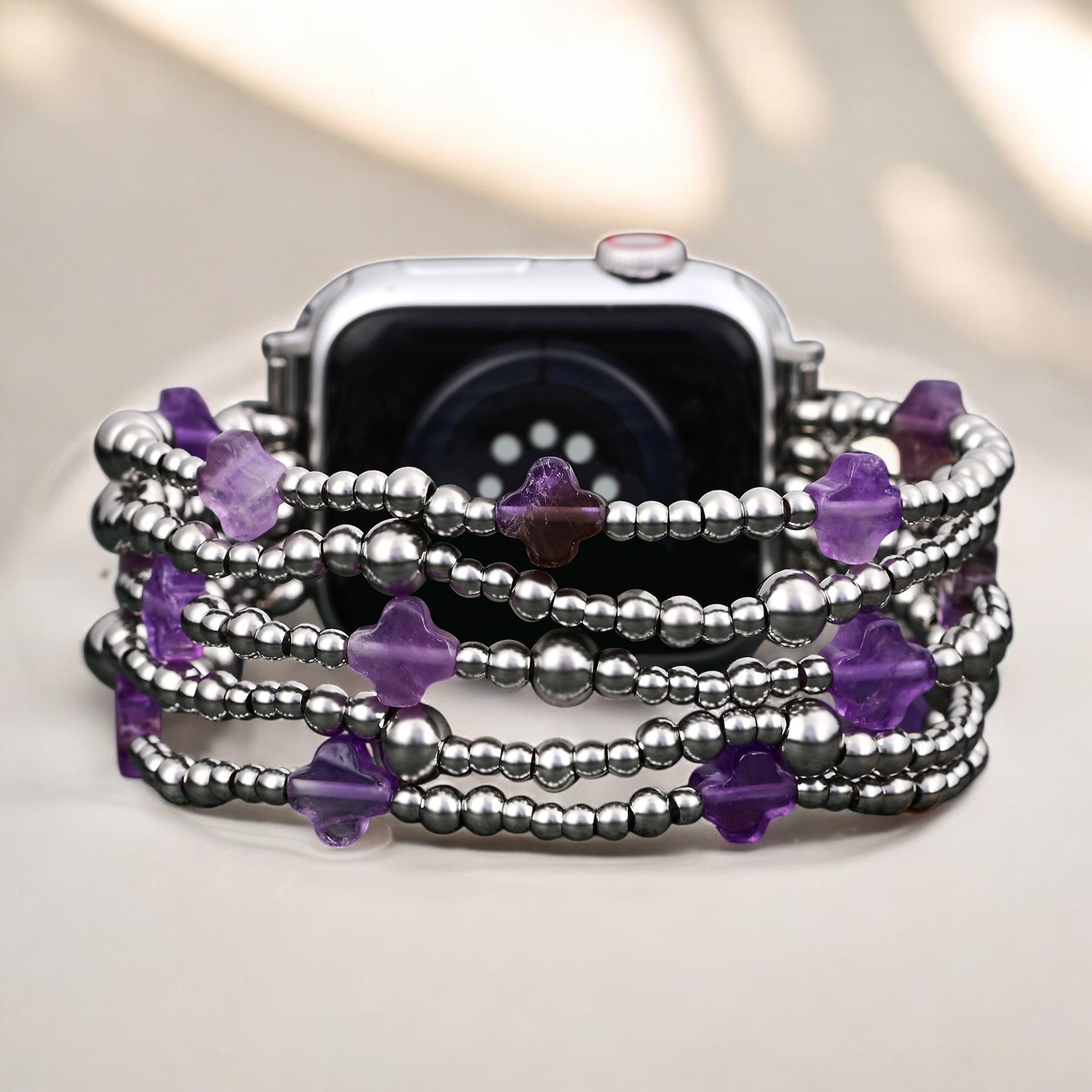Celestial Charm Cross Stretch Apple Watch Strap