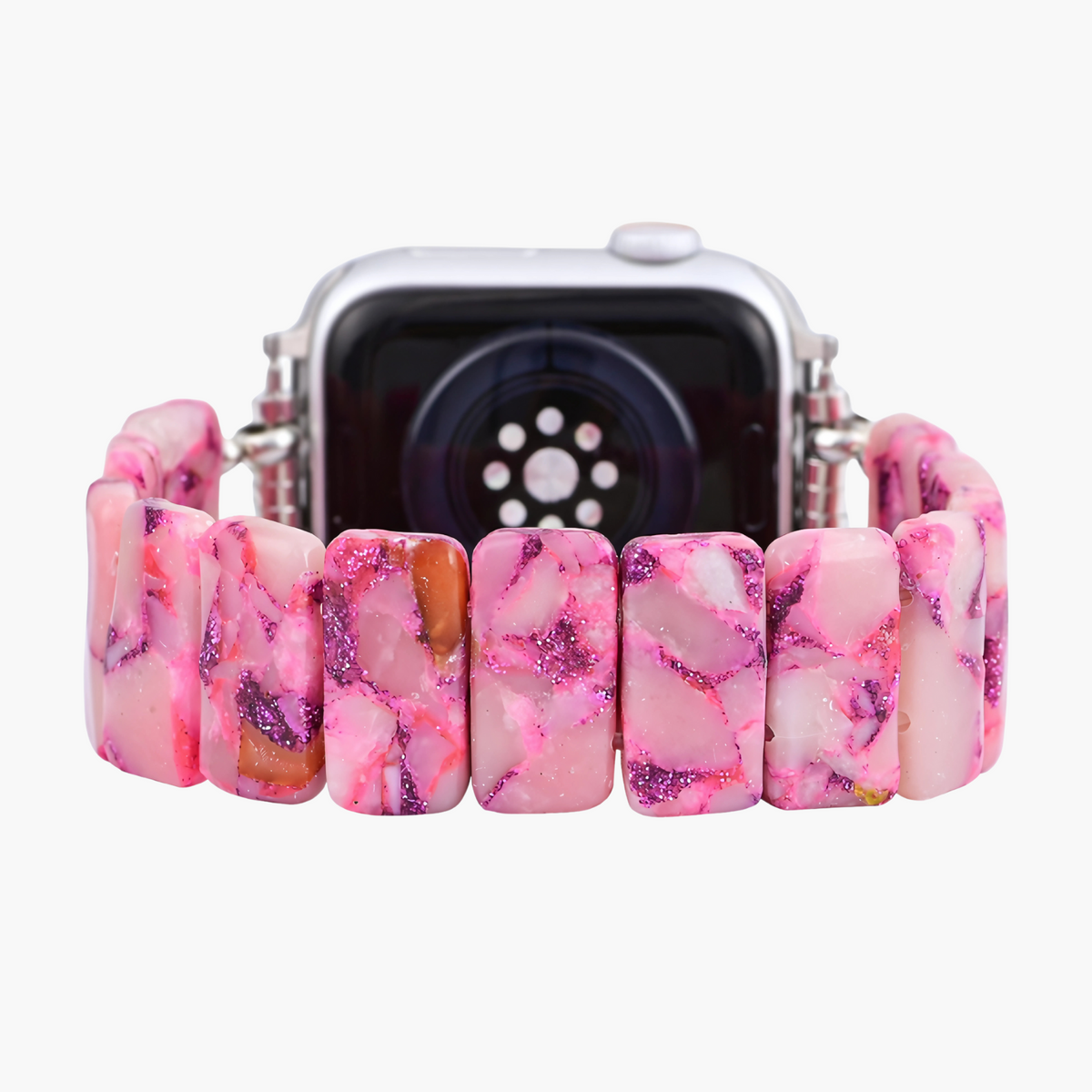 Rose Marble Stretch Apple Watch Strap