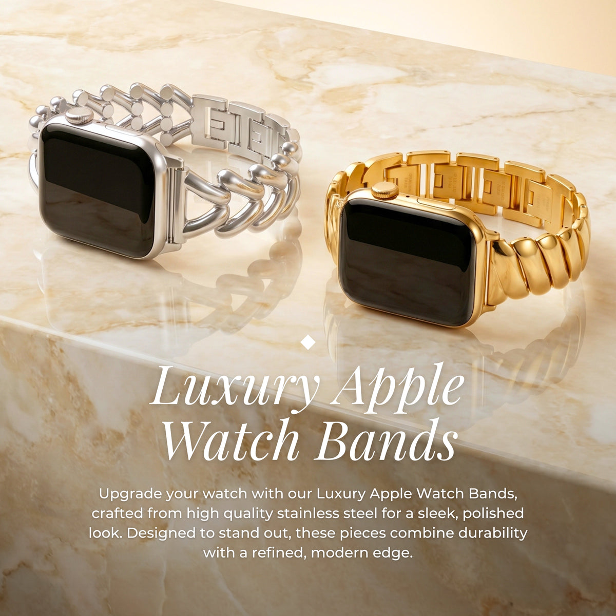 Classic Gold Luxury Apple Watch Strap