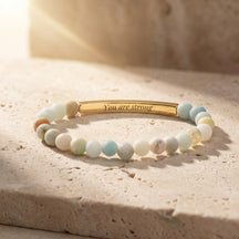 Secret Message Pastel Stone Bracelet