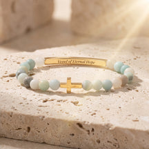 Vessel of Purpose Secret Message Blues Bracelet