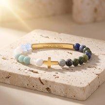 Vessel of Purpose Secret Message Blues Bracelet