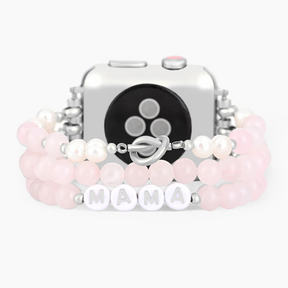 Motherly Love Rose Quartz Stretch Apple Watch Strap