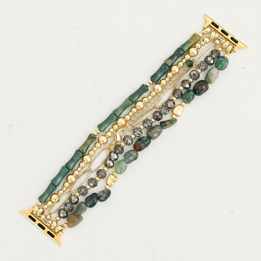 Gold Verdant Stretch Apple Watch Strap