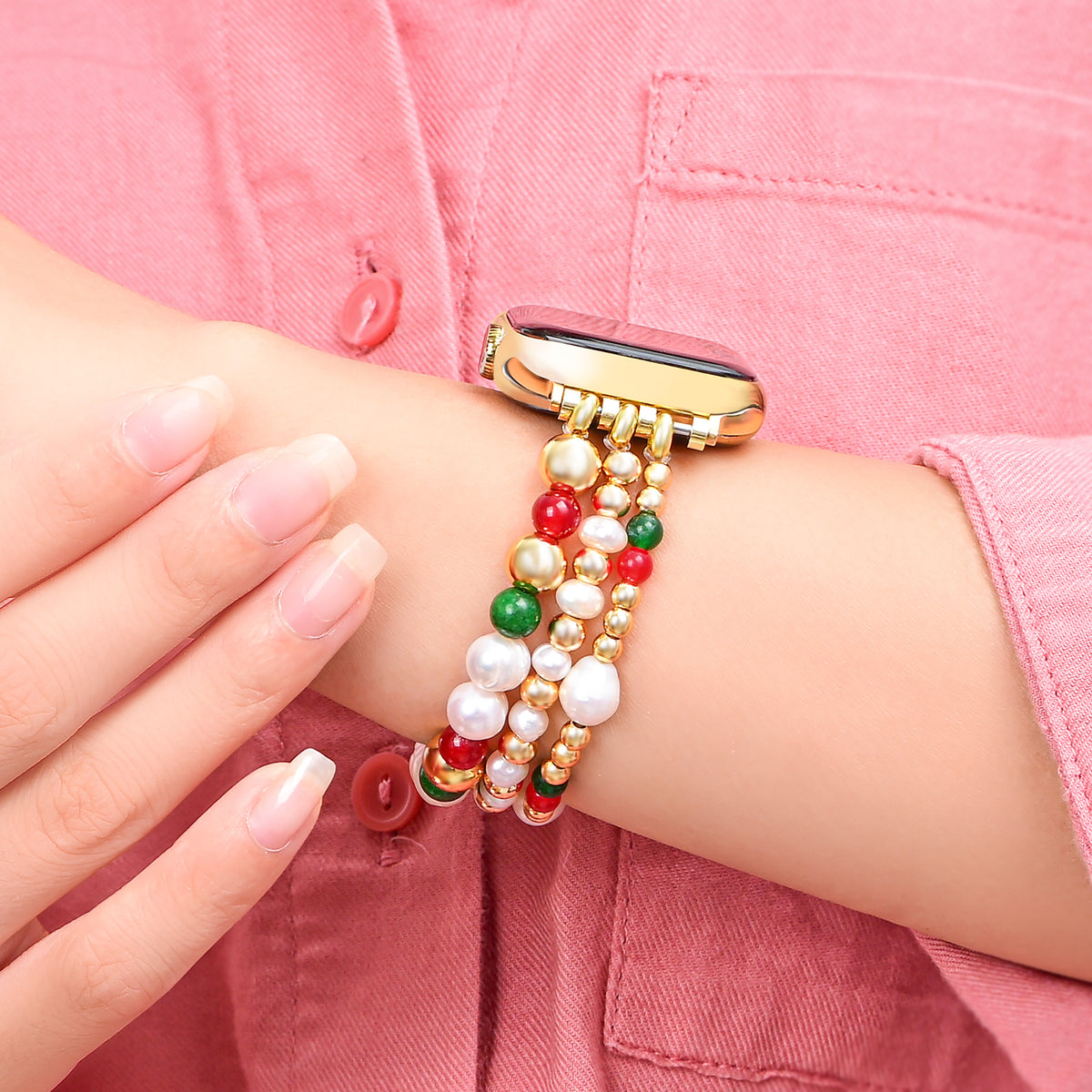 Christmas Starlight Stretch Apple Watch Strap