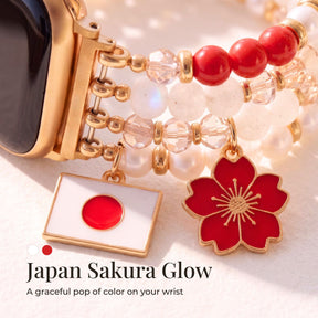 Japan Sakura Bloom Stretch Apple Watch Strap