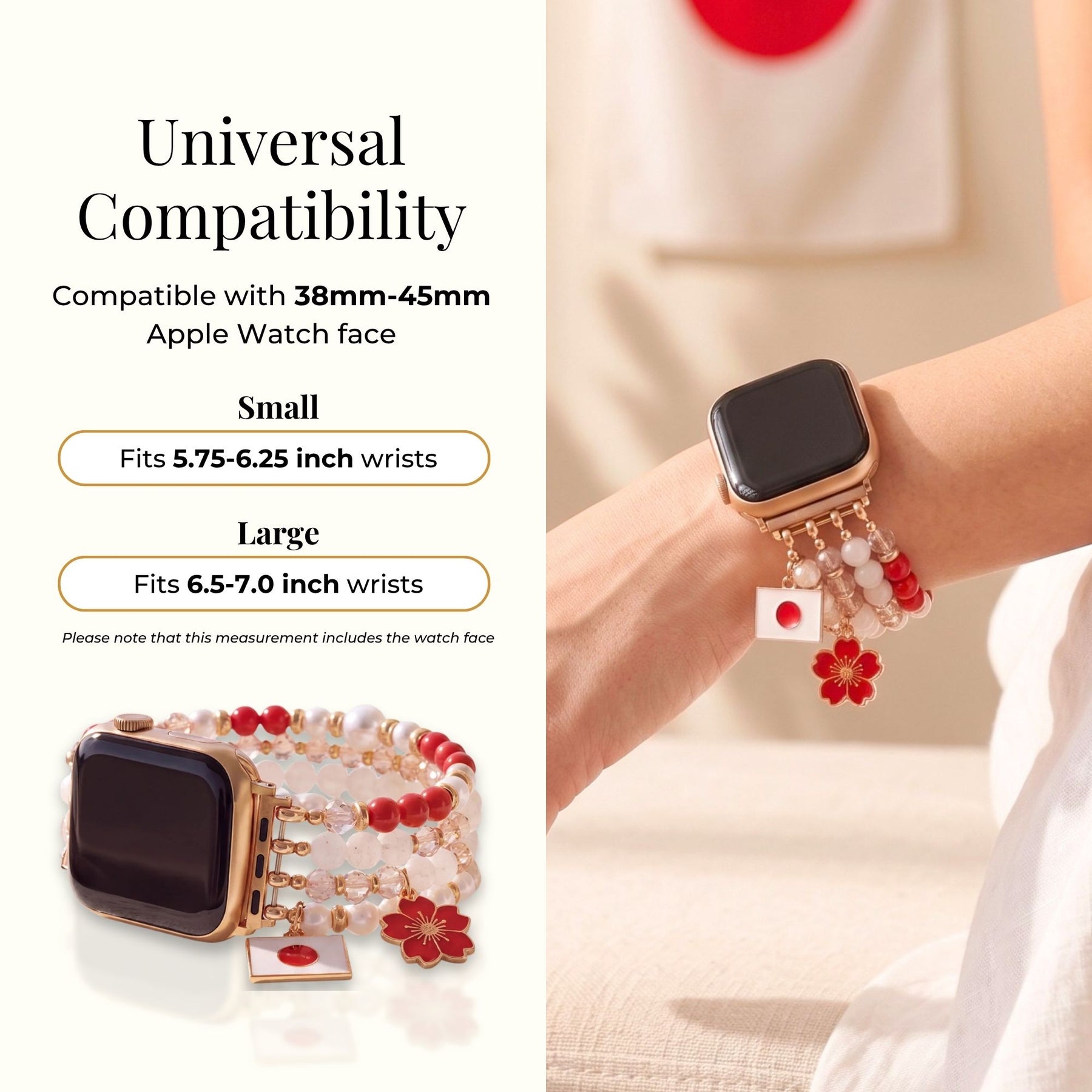 Japan Sakura Bloom Stretch Apple Watch Strap