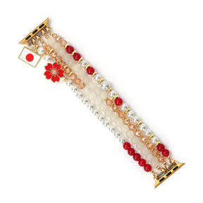 Japan Sakura Bloom Stretch Apple Watch Strap