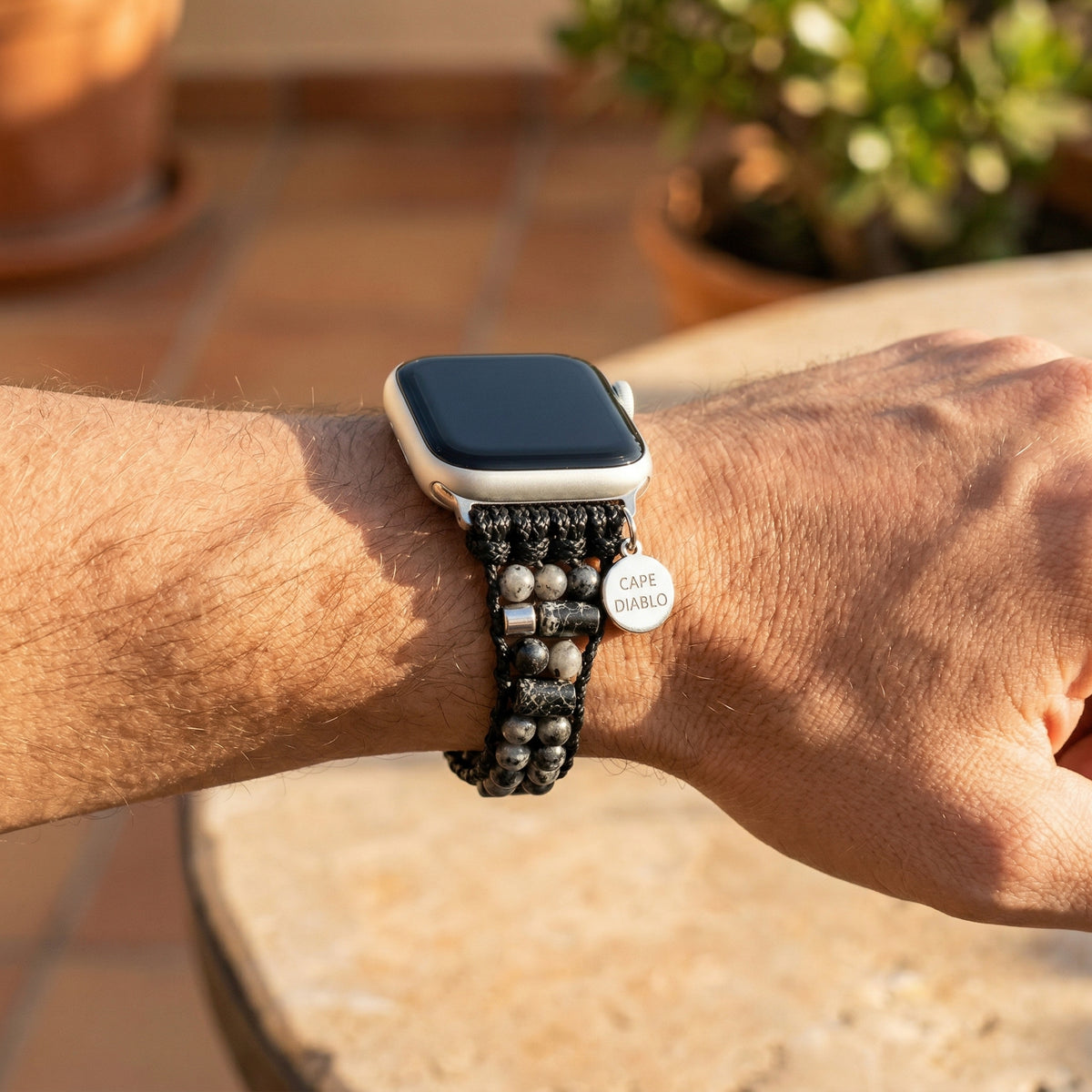 Men's Labradorite Active Apple Watch Strap