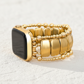 Gold Noir Stretch Apple Watch Strap