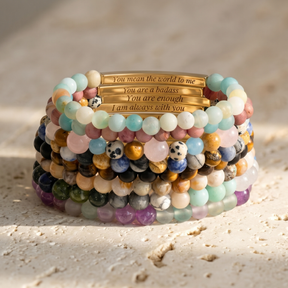 Secret Message Pastel Stone Bracelet