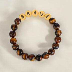 Tiger Eye Brave Inspiration Bracelet