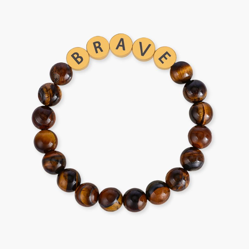 Tiger Eye Brave Inspiration Bracelet