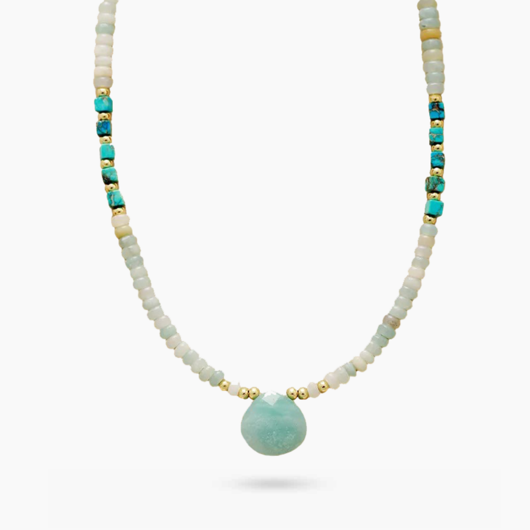 Coastal Chic Amazonite Choker Necklace