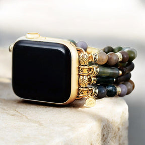 Vintage Agate Stretch Apple Watch Strap