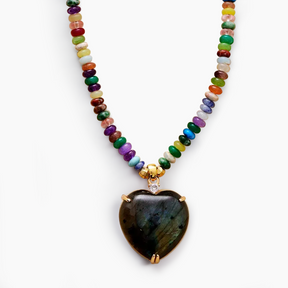 Beaded Heartstrings Necklace