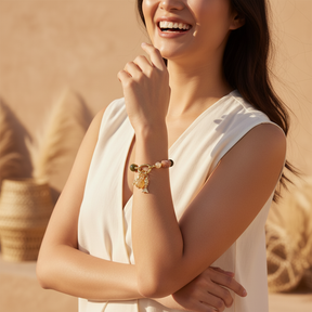 Citrine Glow Charm Bracelet