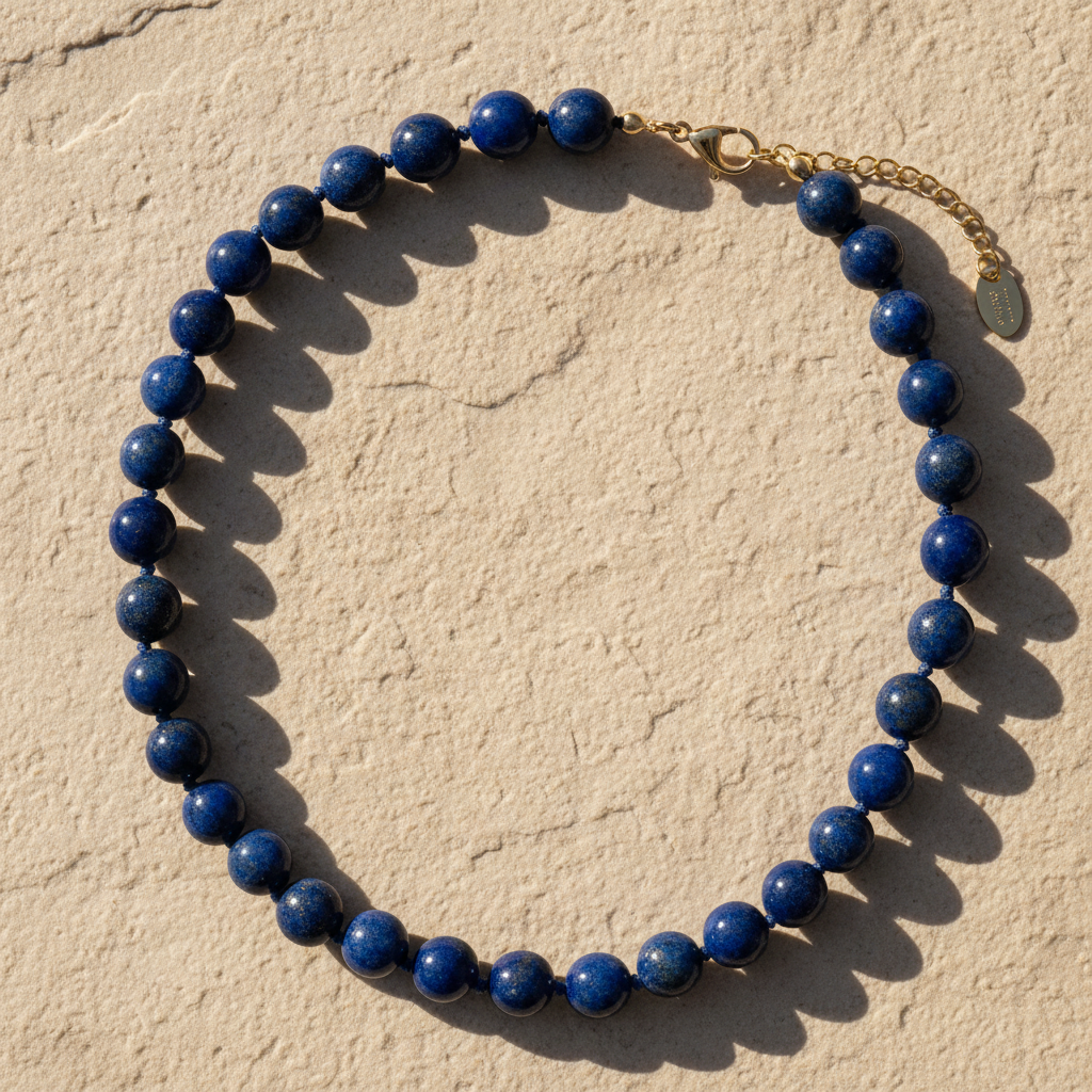 Midnight Lapis Choker Necklace