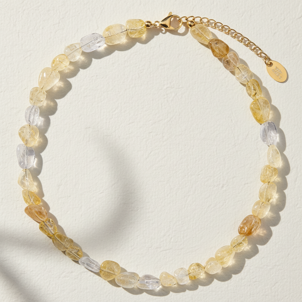 Golden Glow Citrine Necklace